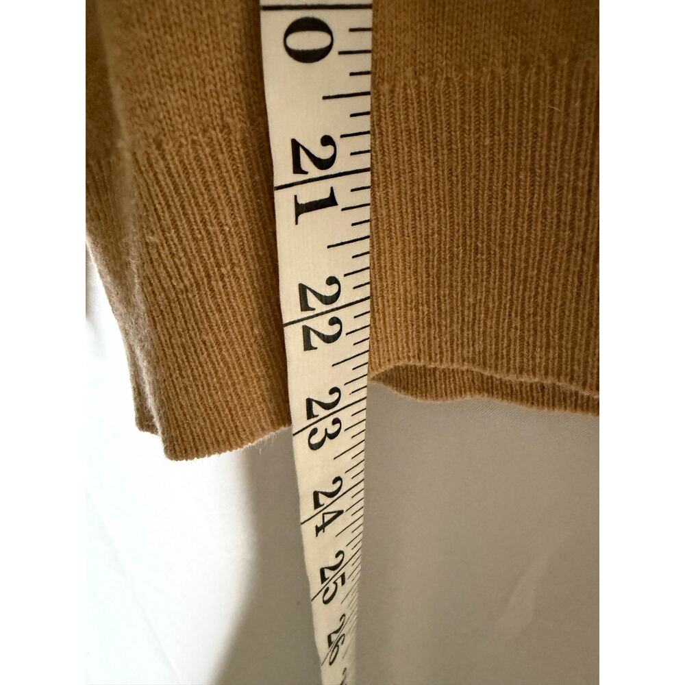 Berk by Ballantyne Tan Turtleneck 100% cashmere sz 38 US S - Picture 7 of 7